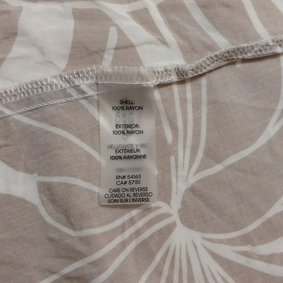 Calvin Klein Collared Dress Tie Waist Button Front - Picture 8 of 9